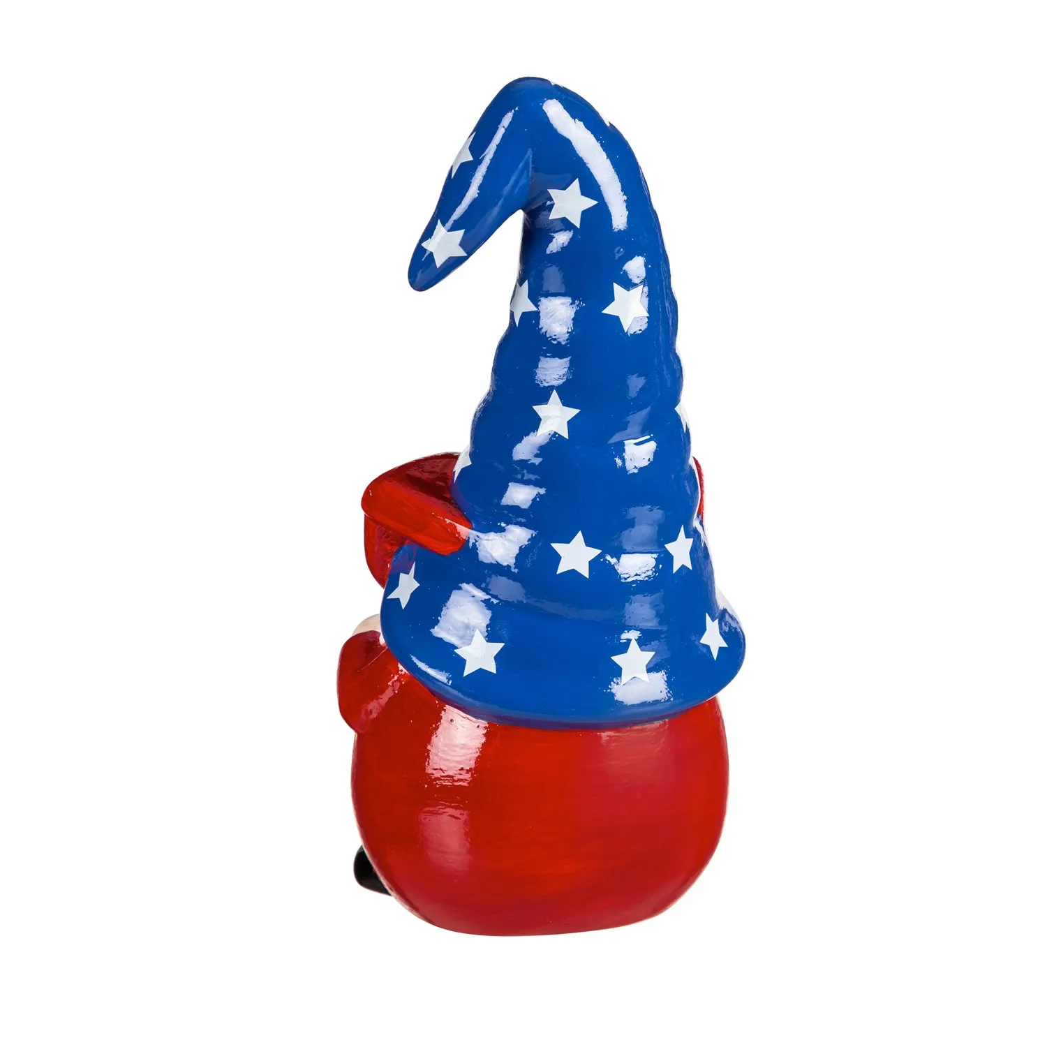 10"H Ceramic Americana Gnome Garden Statuary, Set of 2,2cg400
