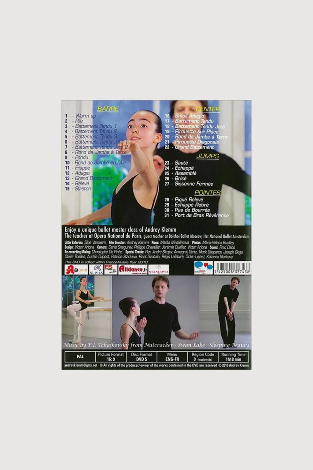 71091 - DVD Master Class Andrey Klemm & Little Ballerina