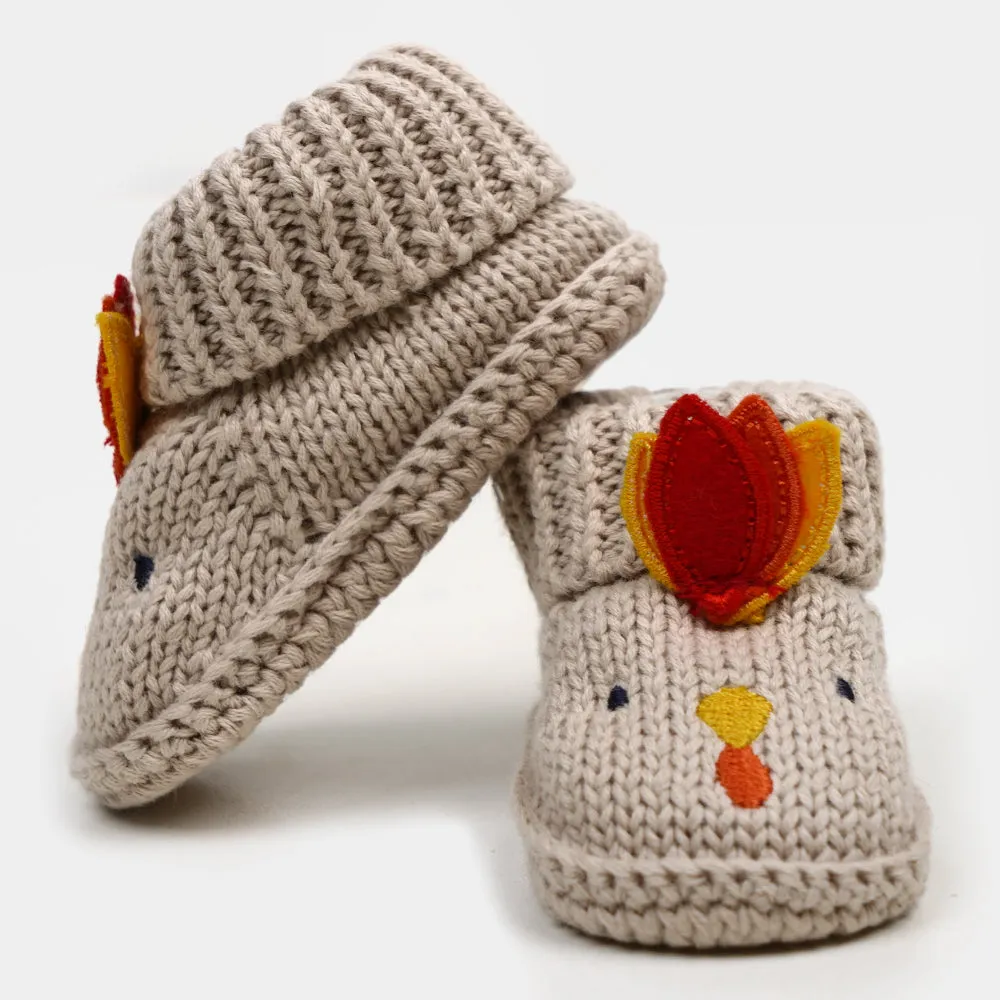 Babies Booties 0-6 Months GREY