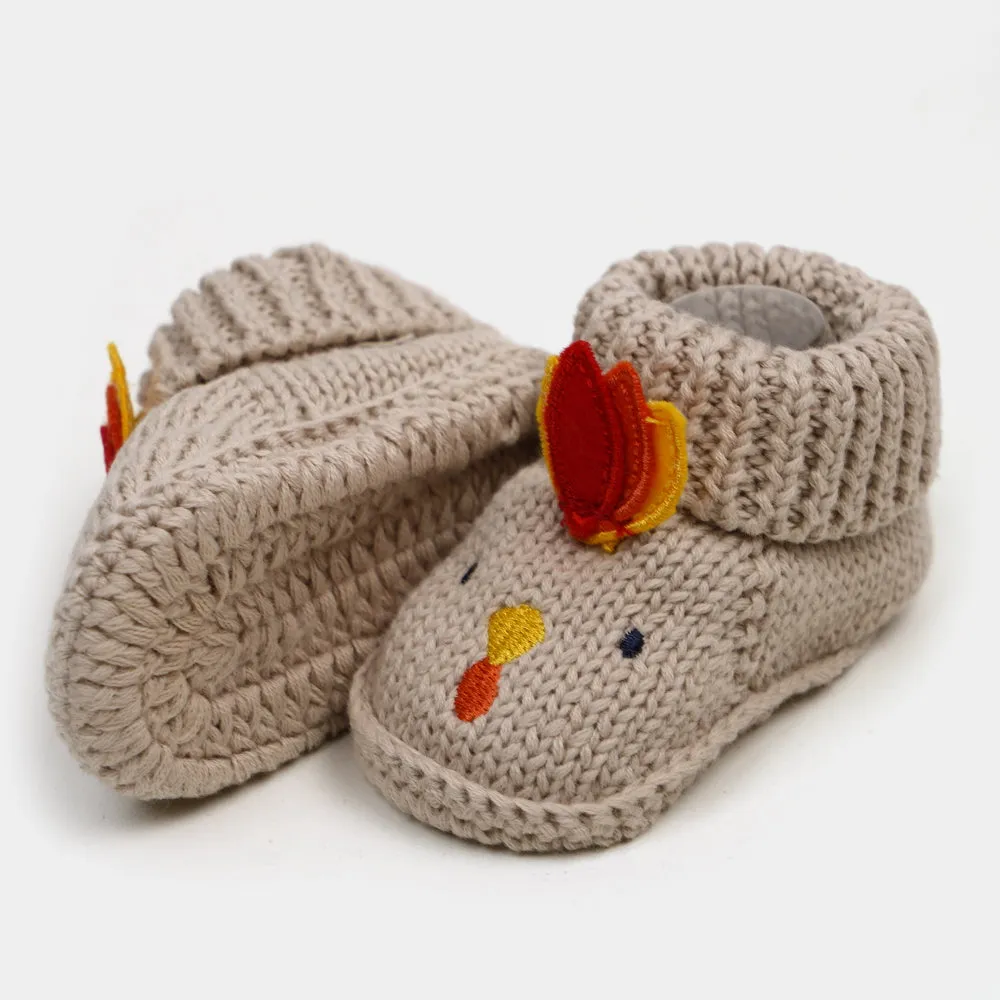 Babies Booties 0-6 Months GREY