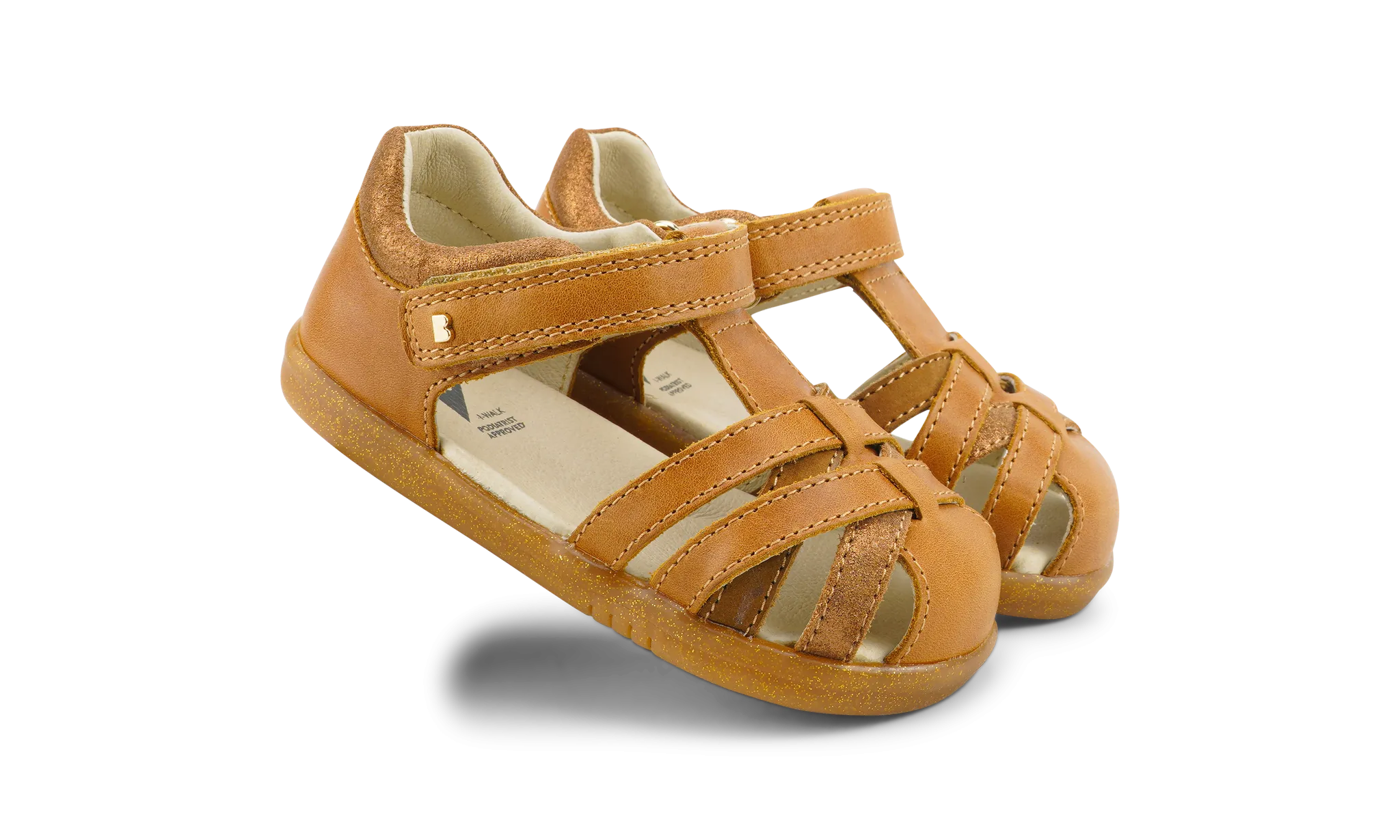 Bobux Iwalk Cross Jump Sandal - Caramel