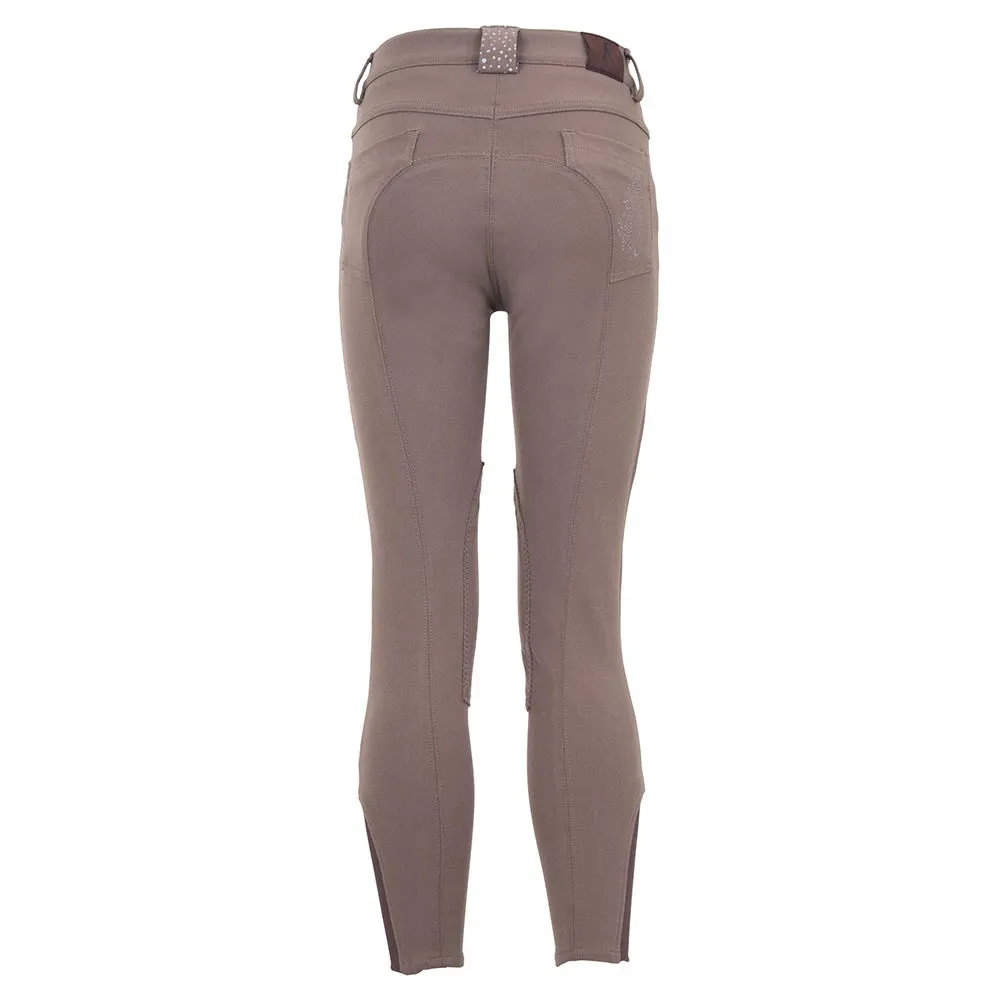 BR 4 Ever Horses - 'Orange' Riding Breeches . Knee Patch - Child