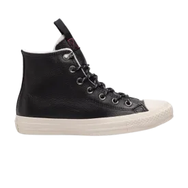 Converse Chuck Taylor All Star Hi Leather 'Black' Sneakers, black