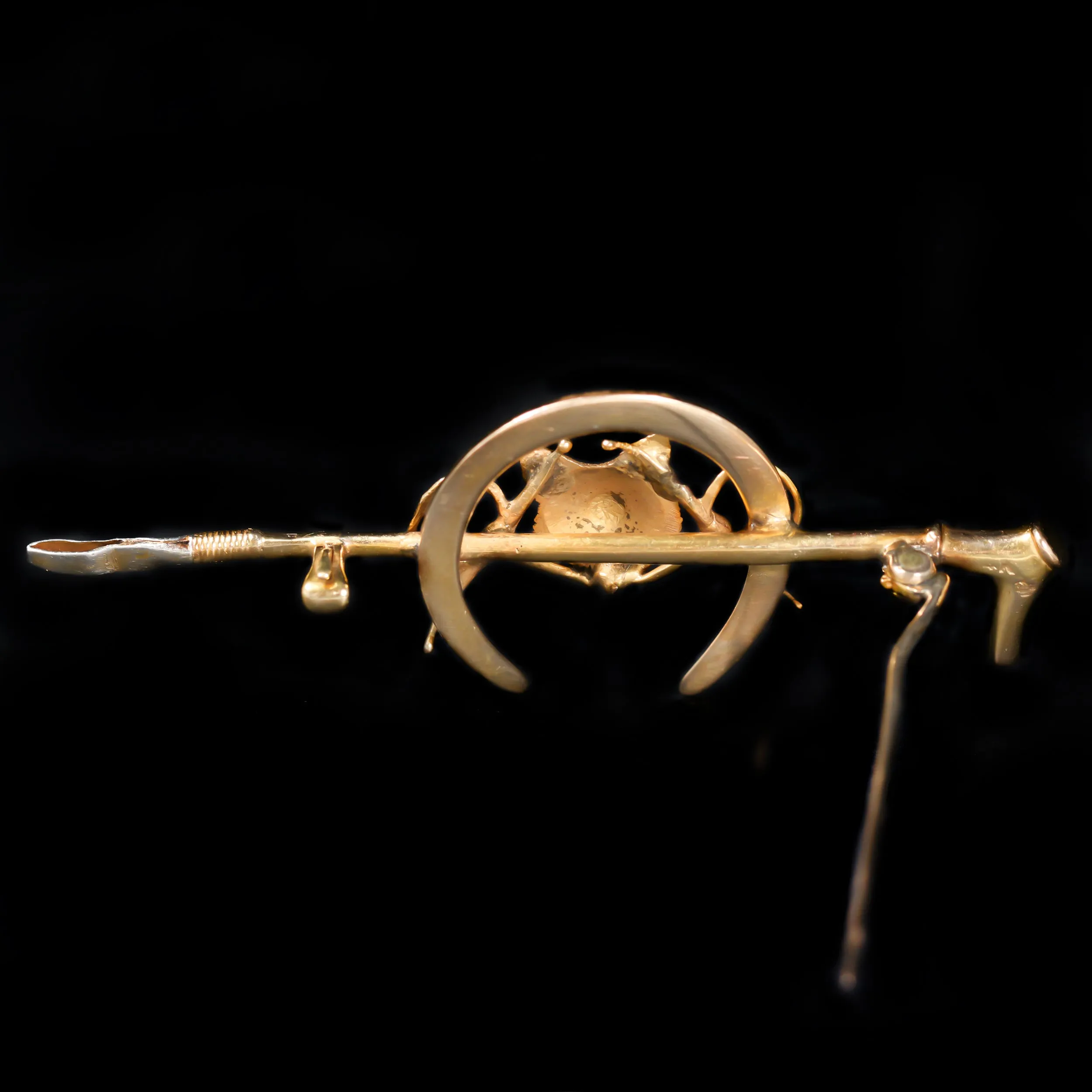 Estate 14K Gold and Diamond Stock Pin