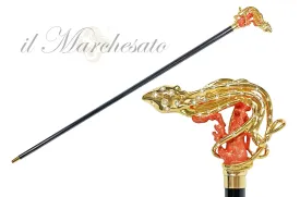 Exclusive and Limited collection - Gold plated 24K Octopus with Swarovski elements