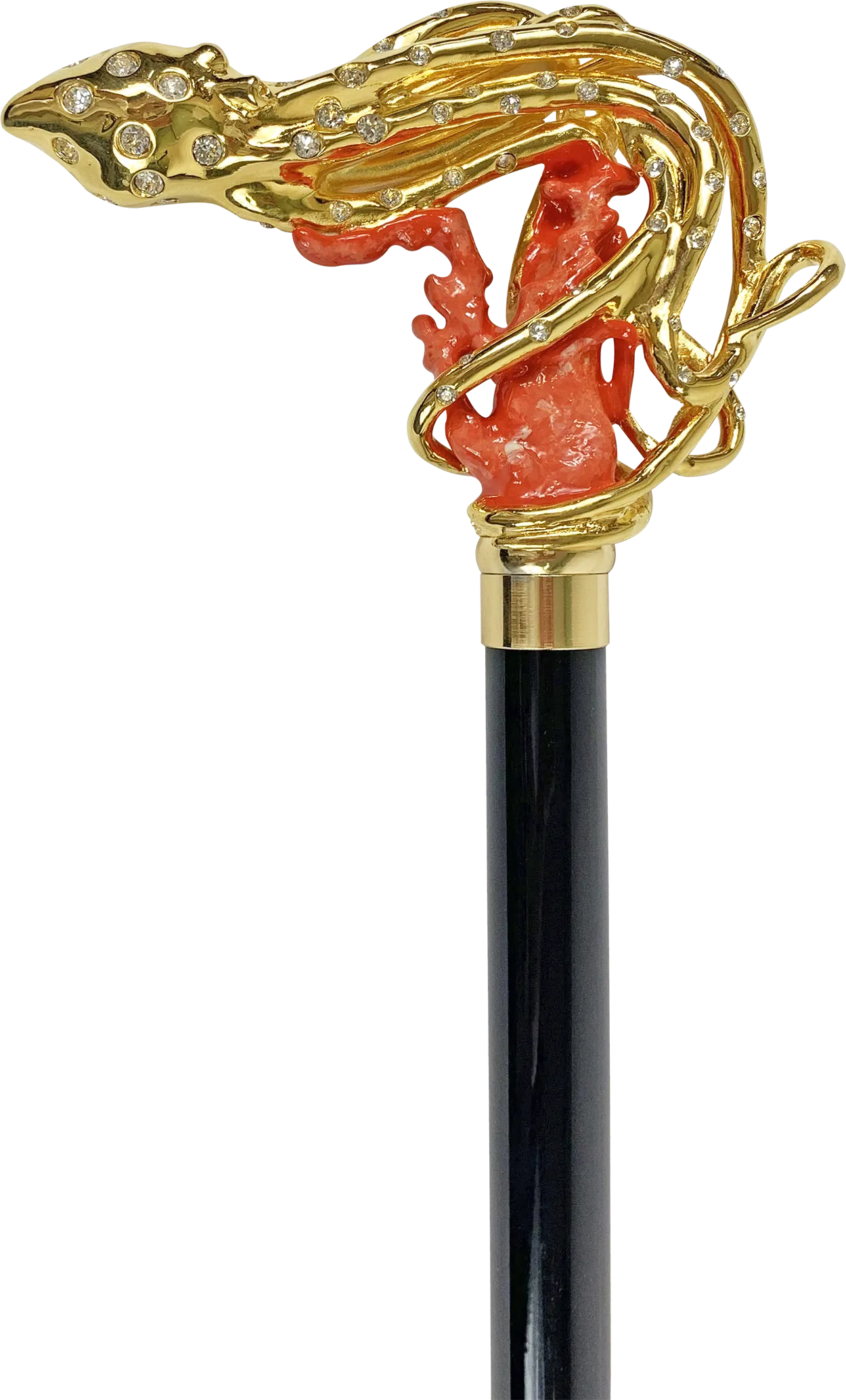 Exclusive and Limited collection - Gold plated 24K Octopus with Swarovski elements