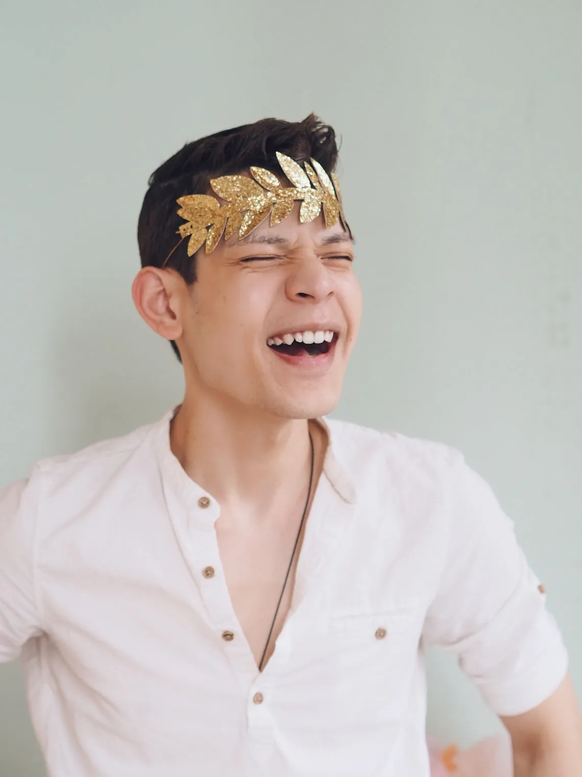 Gold Leaf Party Crowns
