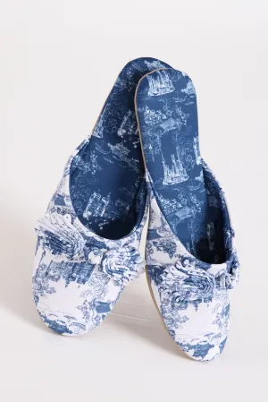 MARIE Shanghai Print House Slippers