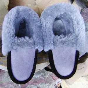 Men's Moccasin Style Sheepskin Slippers