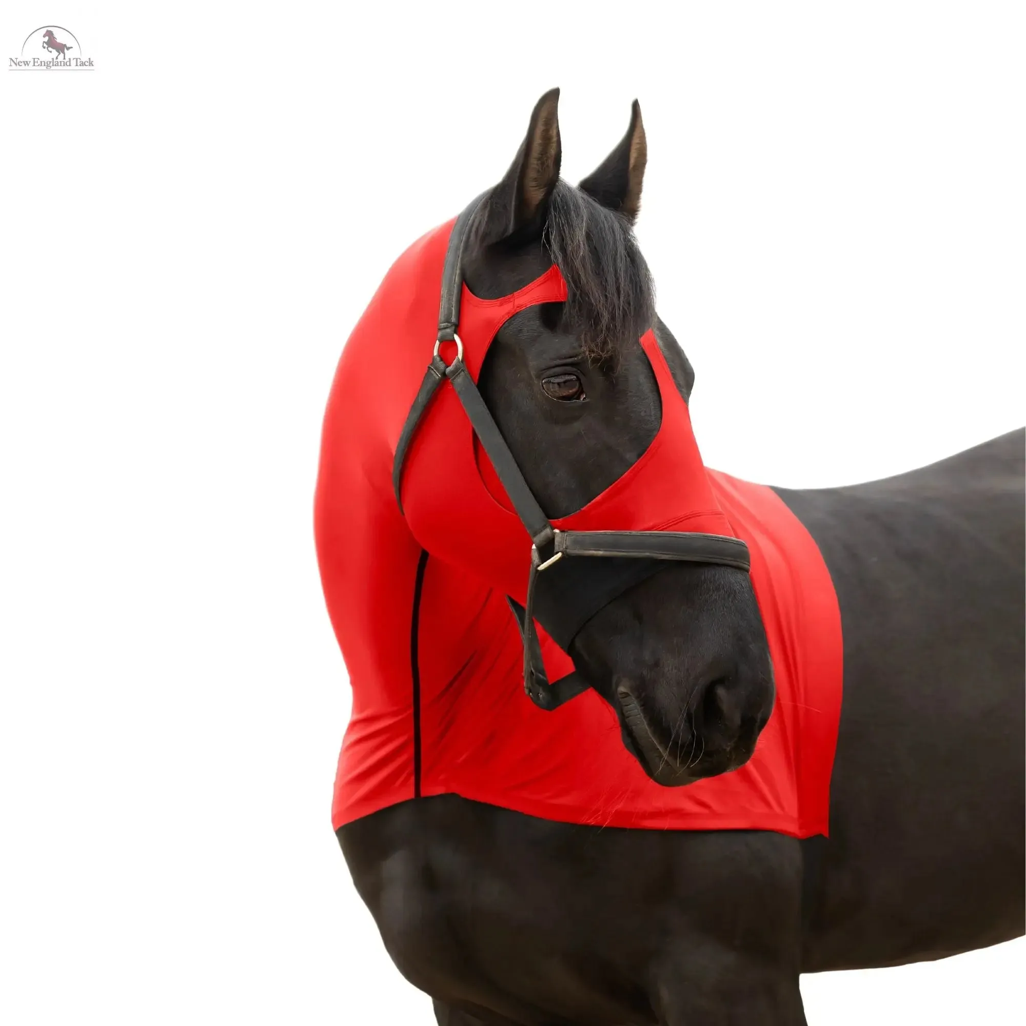 RESISTANCE Premium Horse Hood Full Zipper with Face w Forelock Saver - Lycra Material
