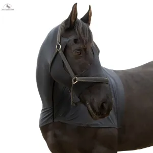 RESISTANCE Premium Horse Hood Full Zipper with Face w Forelock Saver - Lycra Material