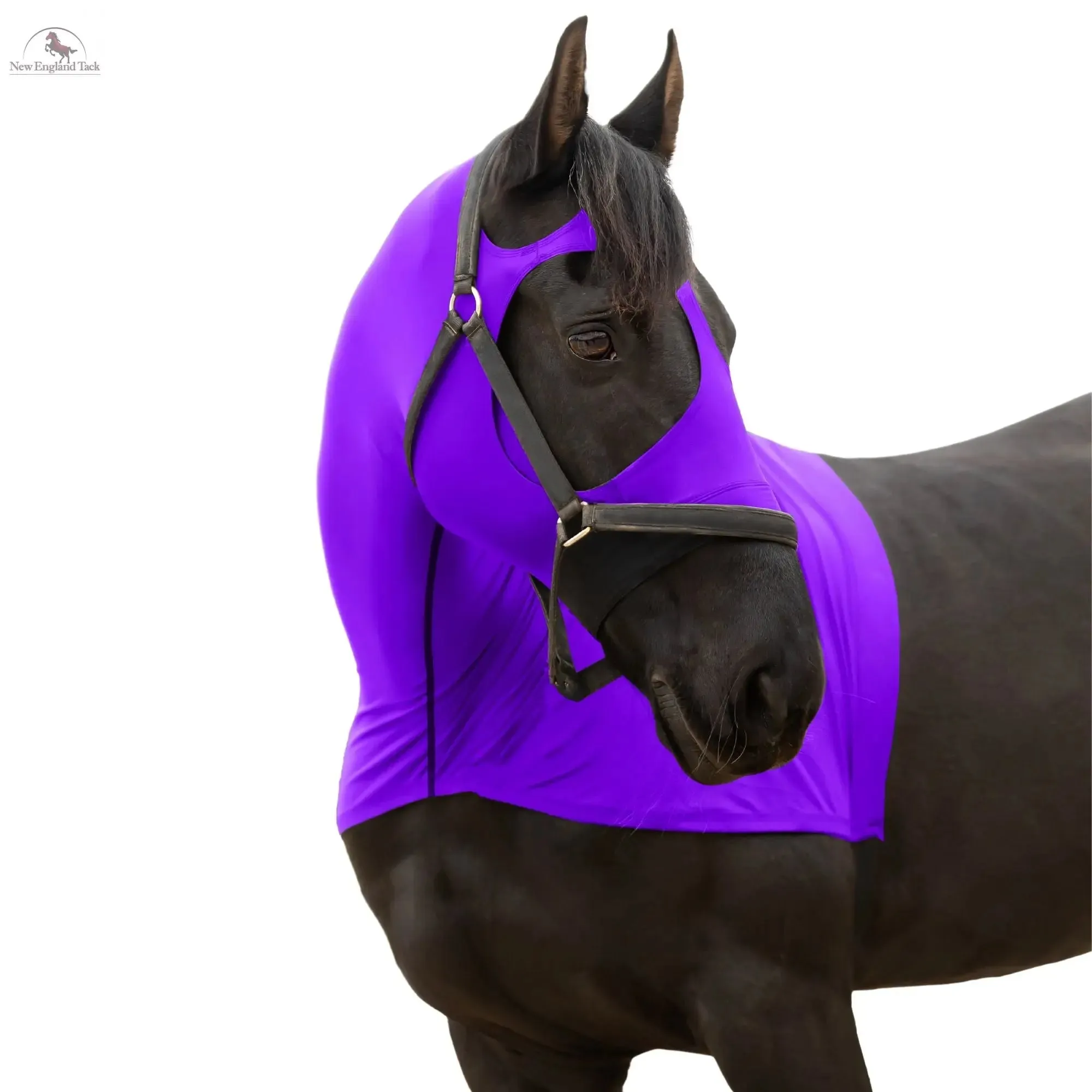 RESISTANCE Premium Horse Hood Full Zipper with Face w Forelock Saver - Lycra Material