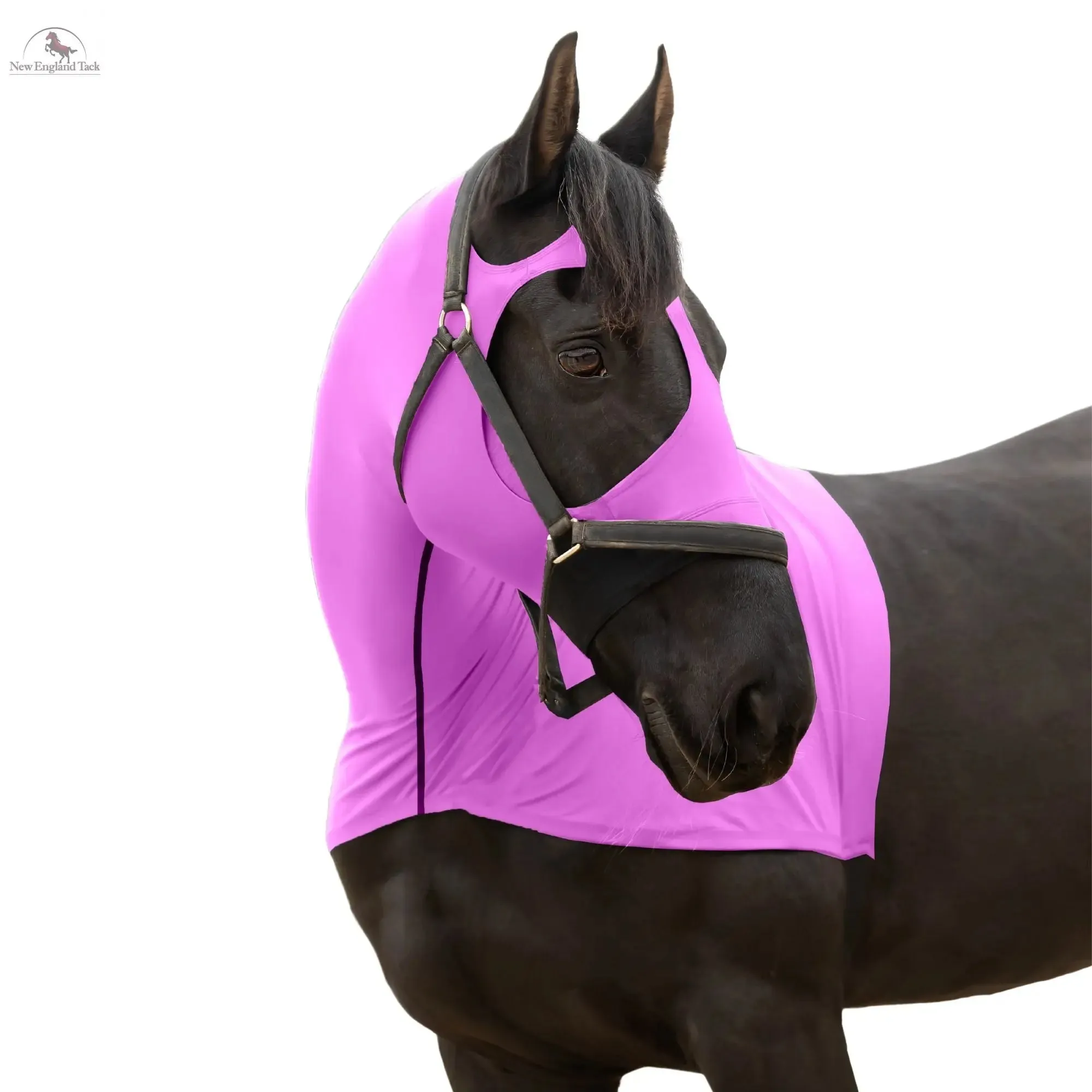 RESISTANCE Premium Horse Hood Full Zipper with Face w Forelock Saver - Lycra Material