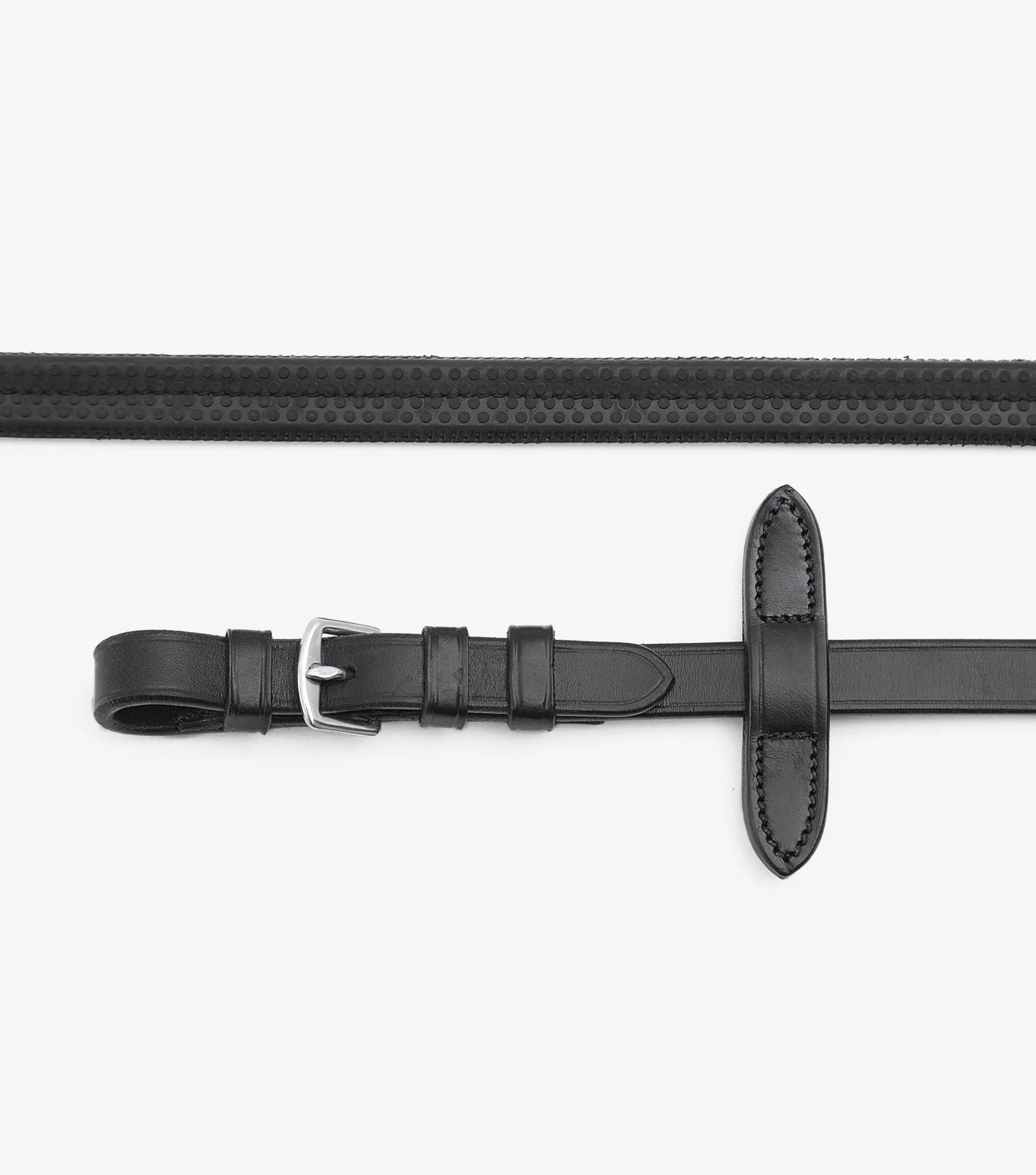 Stefano Rubber Reins Black