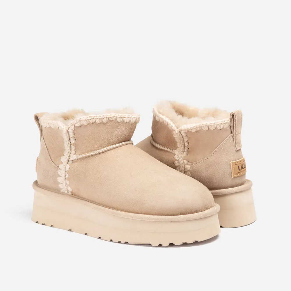 Ugg Eskimo Platform Mini Boots