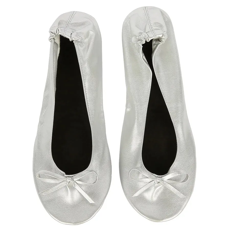Women Shoes Flats Portable Fold Up Ballerina