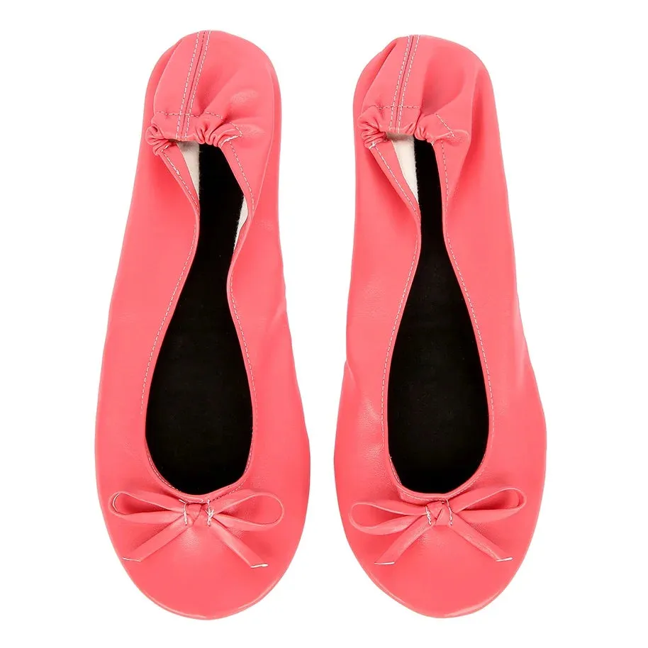 Women Shoes Flats Portable Fold Up Ballerina